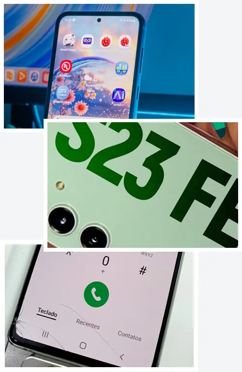 troca tela samsung S23 FE