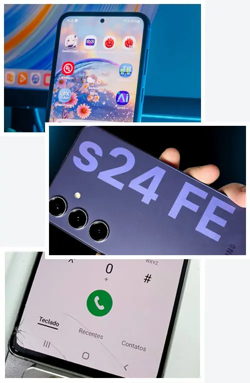 troca tela samsung S24 FE
